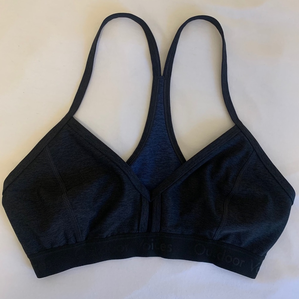 Black Outdoor Voices Sports Bra